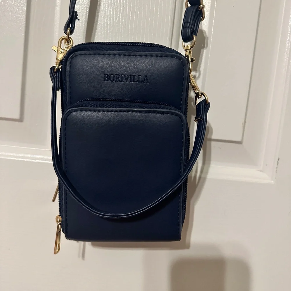Navy Blue Phone Wallet Case